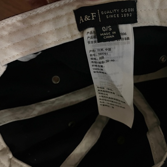 A&F Navy Grapefruit Baseball Cap - Picture 3 of 3